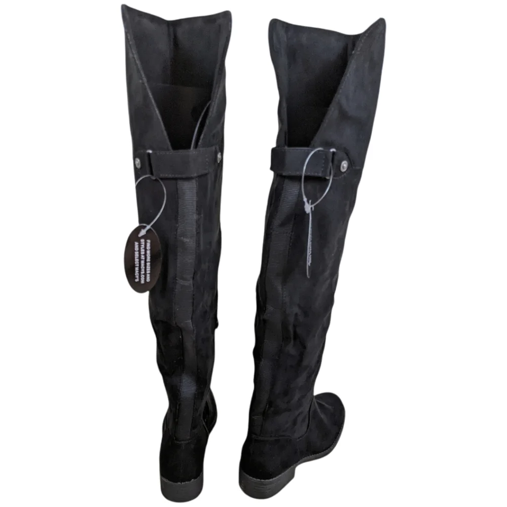 Sun and Stone Black Over-the-Knee Boots Size 5
